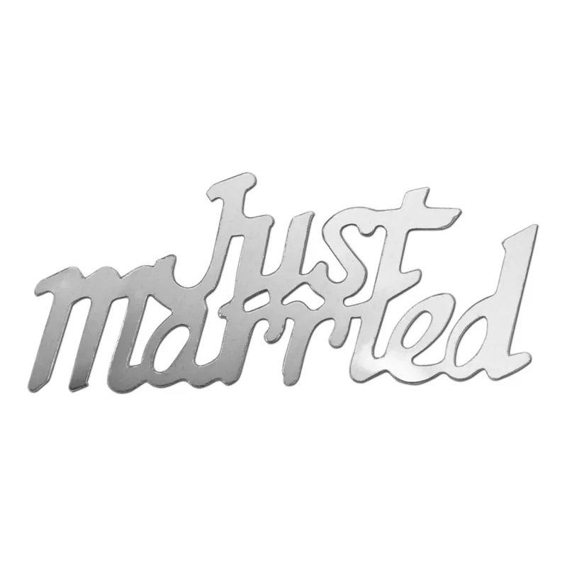 Im Trend Streuteile -Just married-, silber, 20g