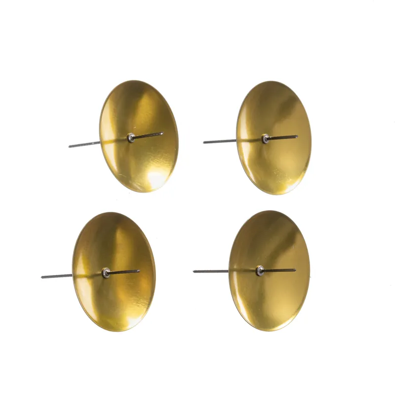 Metall- Adventskerzenhalter, Ø 80 mm, 4 Stück, gold Direkt Vom Hersteller