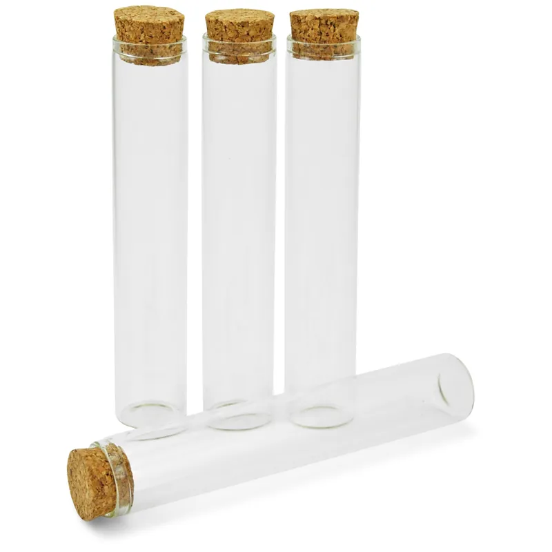 Top-Angebot Reagenzgläser mit Korken flacher Boden, ø 2,2 cm, 12cm