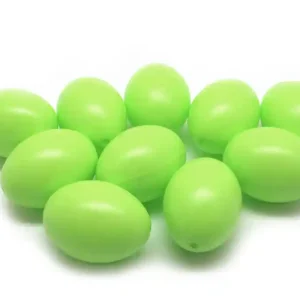 Versand Am Gleichen Tag Kunststoff-Eier / Plastikei, 6 cm, 100 Stück, hellgrün