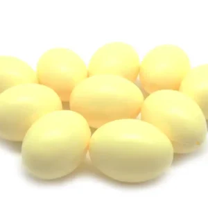 Kunststoff-Eier / Plastikei, 6 cm, 10 Stück, hellgelb Nur Für Kurze Zeit