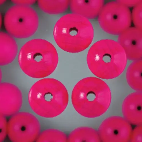 Top-Seller Holzperlen 8mm, 80 Stück - pink