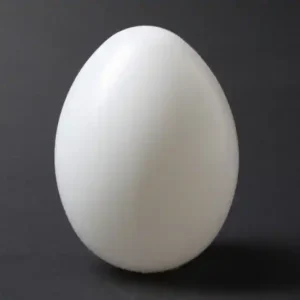 Kostenloser Versand Kunststoff-Eier / Plastikei, 10 cm, weiß