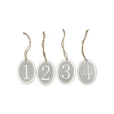 Advent-Holzdekoration Zahlen 1-4 | 6 x 8 cm Sonderangebot