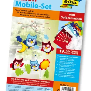 Eulen Mobile-Bastelset, 19 Teile Sonderaktion