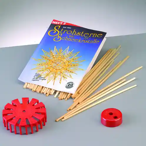 Wochenendangebot Strohsterne Bastelset Strohsterne wie Schneekristalle, Heft 2