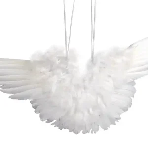 Weltweiter Versand Engelsflügel, aus Federn, 11 cm