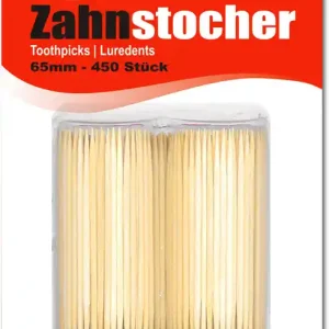 Aktuell Zahnstocher, natur, 65 mm, 450 Stück