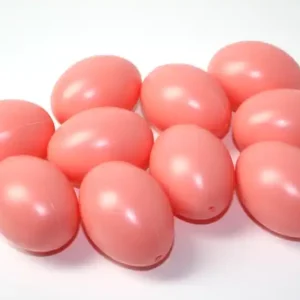 Kunststoff-Eier / Plastikei, 6 cm, 10 Stück, rosè Beliebt