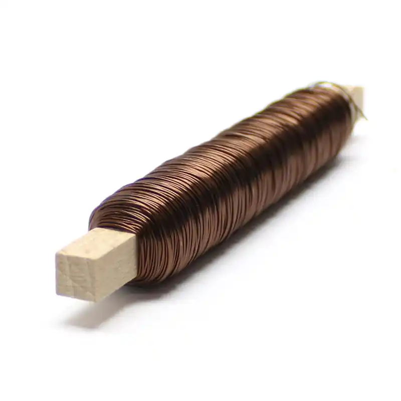 Wickeldraht, 0,5 mm Ø, 100g, ca. 50m - braun Neu Im Sortiment