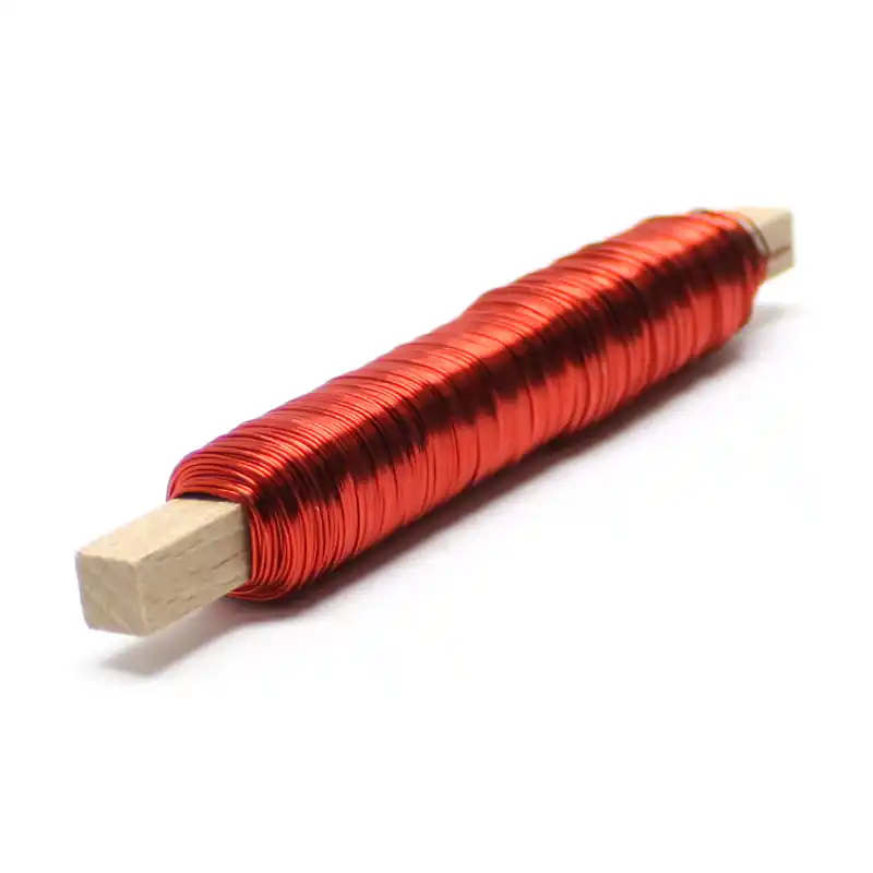 Wickeldraht, 0,5 mm Ø, 100g, ca. 50m - rot Heißes Angebot