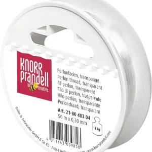Perlonfaden, 50 m - 0,30 mm Ø, Tragkraft 4 kg, transparent Original