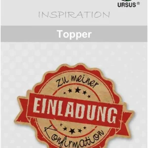 Zertifiziert Topper "Young Spirit" Einladung Konfirmation