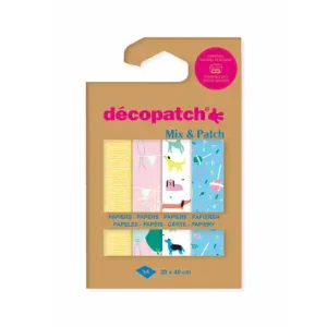 Mix & Patch Decopatch Papier, 4er Sortiment, Kindergeburtstag Kostenfreie Lieferung