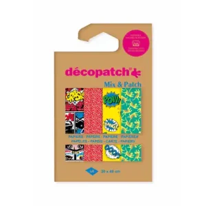 Billig Mix & Patch Decopatch Papier, 4er Sortiment, Superhelden