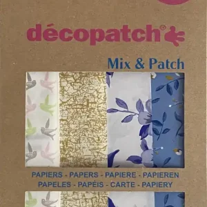 Aktuell Mix & Patch Decopatch Papier, 4er Sortiment, Blautöne