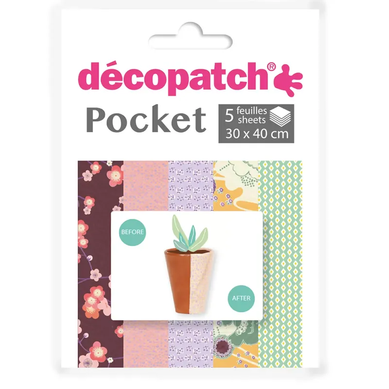 Letzte Chance Decopatch Pocket Papier, 5er Sortiment, Collection No 25