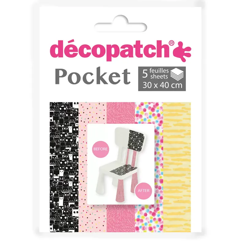 Decopatch Pocket Papier, 5er Sortiment, Collection No 29 Markenware