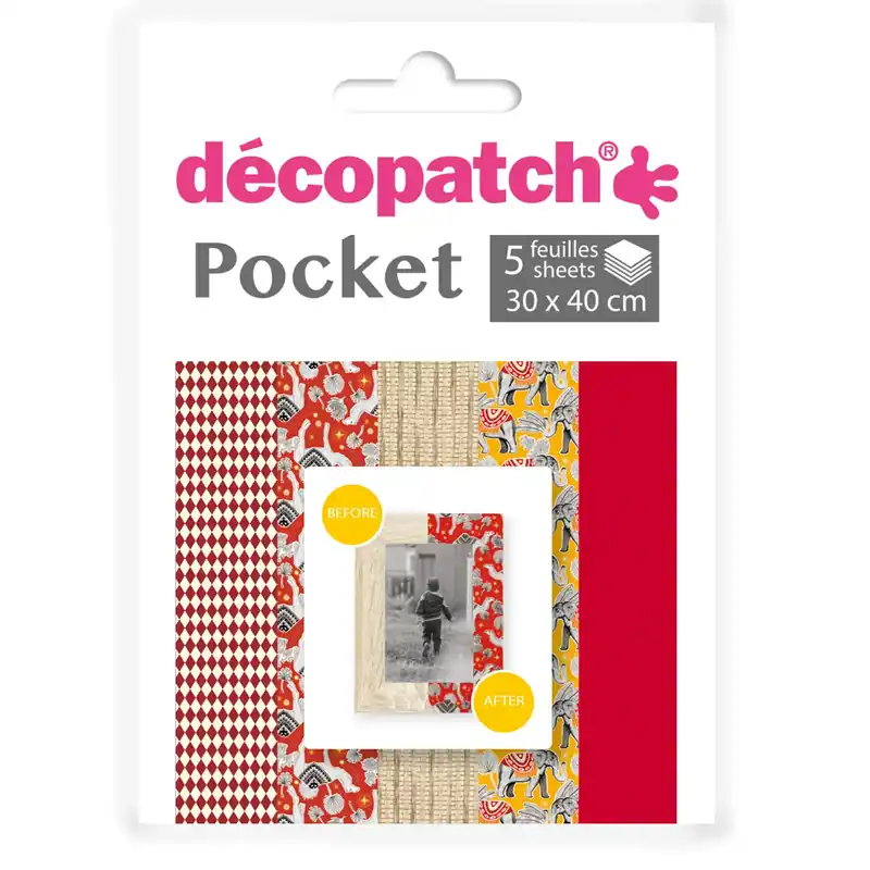 Decopatch Pocket Papier, 5er Sortiment, Collection No 27 Preisreduziert