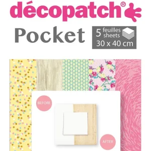 Weltweiter Versand Decopatch Pocket Papier, 5er Sortiment, Collection No 18