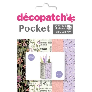 Decopatch Pocket Papier, 5er Sortiment, Collection No 16 Ab Werk