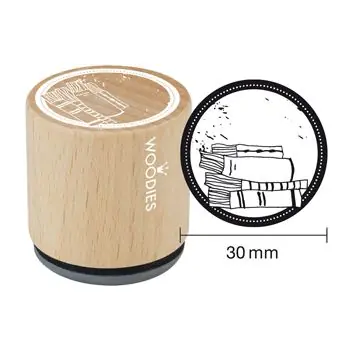 Woodies Holzstempel, Ø 30 mm, Bücher Bestpreis