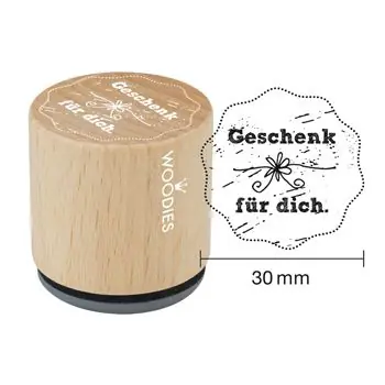 Woodies Holzstempel, Ø 30 mm, Geschenk für Dich Bestpreis