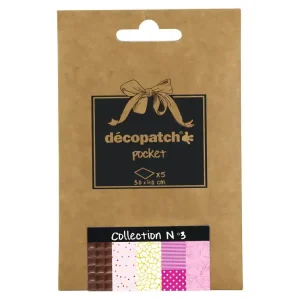 Preiswert Decopatch Pocket Papier, 5er Sortiment, Collection No 3