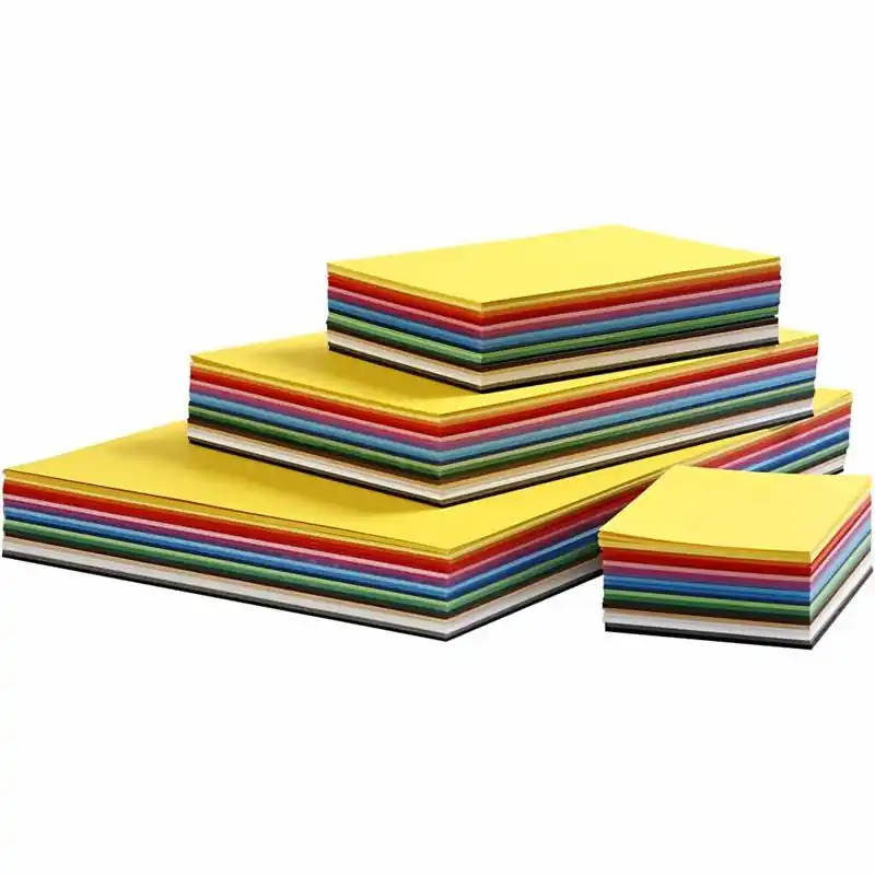 Zertifiziert Creativ Karton, 180 g/m², A3-A4-A5-A6, 1500 Blatt, sort. Farben
