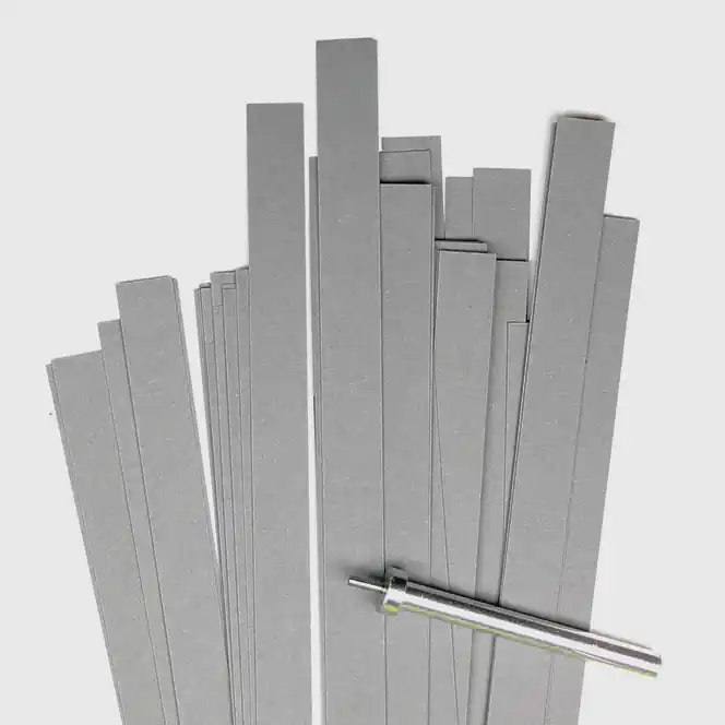 Versand Am Gleichen Tag Quilling Papierstreifen, 10mm x 450mm, grau