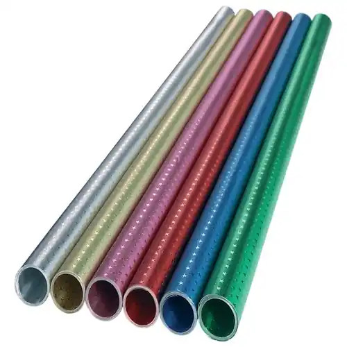 Alu-Bastelfolie, 50cmx78cm,grün/grün mit Sternchenprägung Solange Der Vorrat Reicht