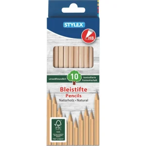 Weltweiter Versand Bleistifte, 10 Stück, Natur