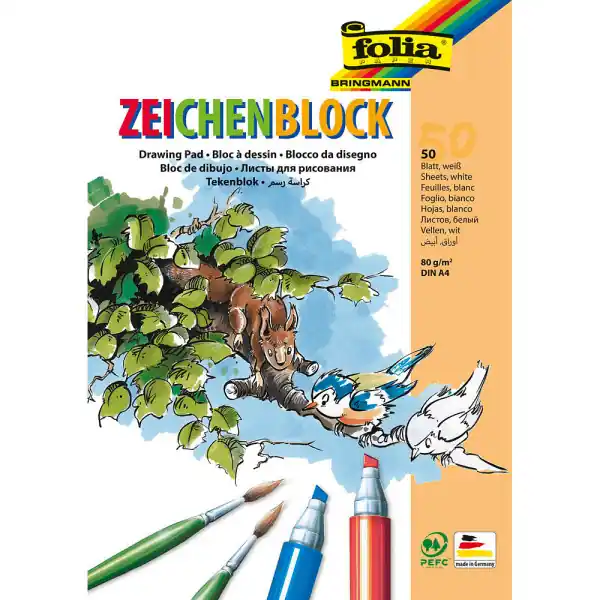Zeichenblock DIN A4, 50 Blatt, 80g/m² Letzte Chance