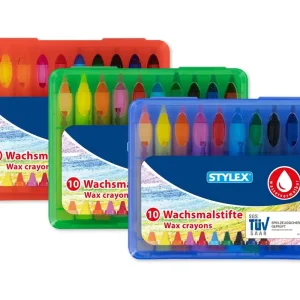 Wachsmalstifte, wasservermalbar, 10 Stück Mega-Angebot
