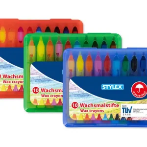 Wachsmalstifte, wasserfest, 10 Stück Sonderangebot