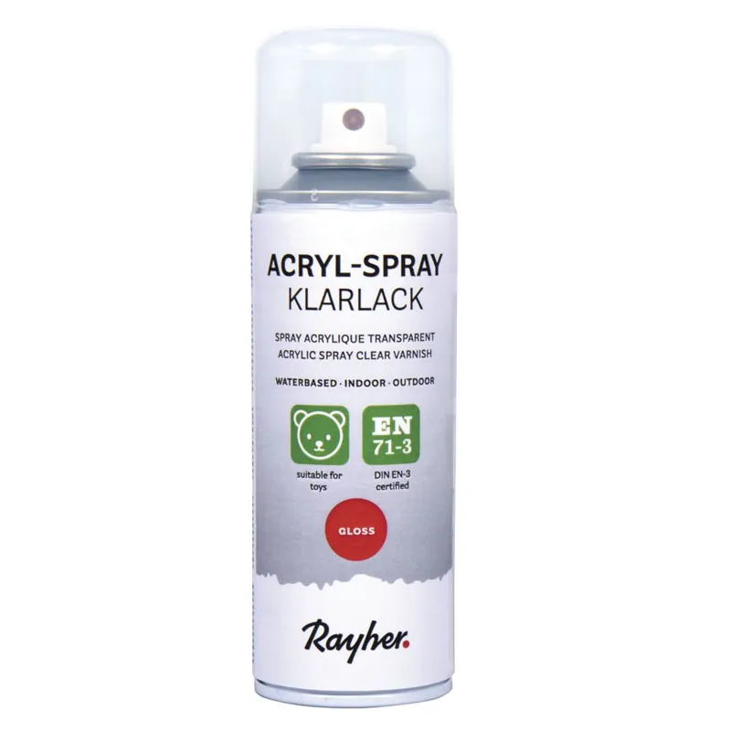 Wochenendangebot Acryl Spray Klarlack glänzend, Dose 200ml