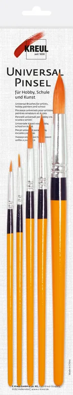 KREUL Universalpinsel Synthetics rund, 5er Set Weltweiter Versand