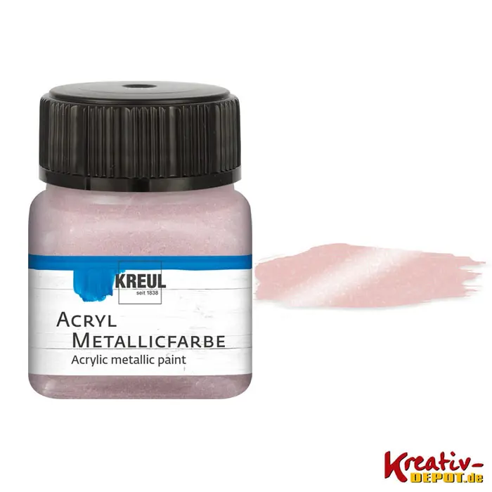 Aktuell Kreul Acryl-Metallicfarbe, 20 ml, Rosegold