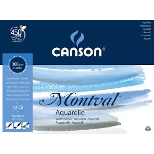 Aquarellpapier, Canson Montval® 300g, 50X65, 25 Blatt Schnäppchen