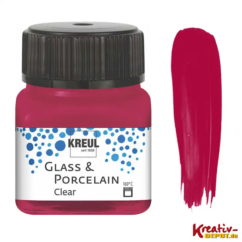 Glass & Porcelain Clear - Weinrot, 20 ml Mega-Angebot