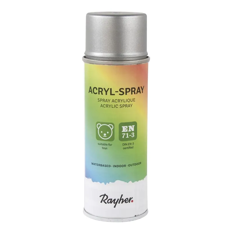 Acryl-Spray 200 ml - brillant silber Markenprodukt