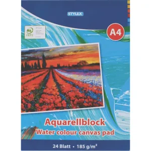 Aquarellblock, DIN A4, 190g, 24 Blatt Must-Have