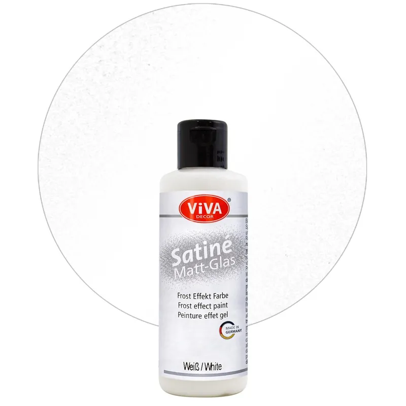 Viva Decor Satine Matt Glas, 82 ml, Weiß Exklusiv
