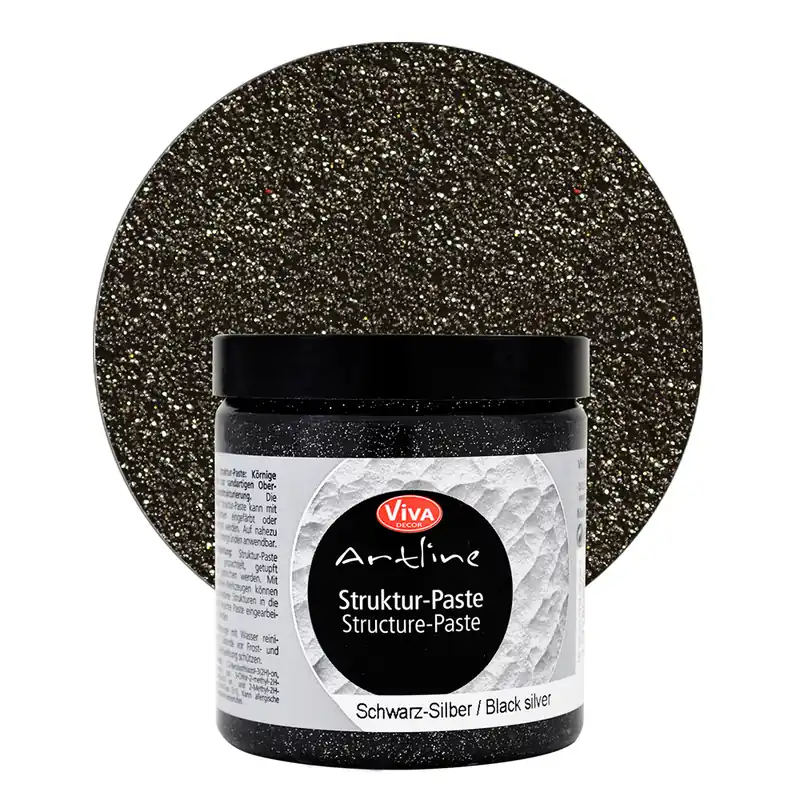 Viva Decor - Artline Struktur-Paste 250 ml, Schwarz-Silber Top-Preis