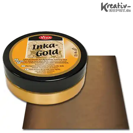 Viva Decor Inka-Gold, 62,5 g, Gold-Braun Gratis Versand