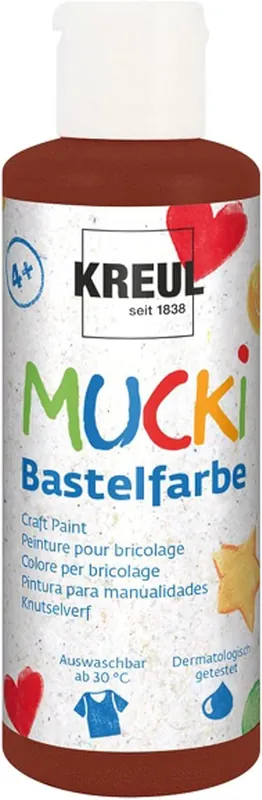 Aktuell Mucki Bastelfarbe, 80 ml, Braun