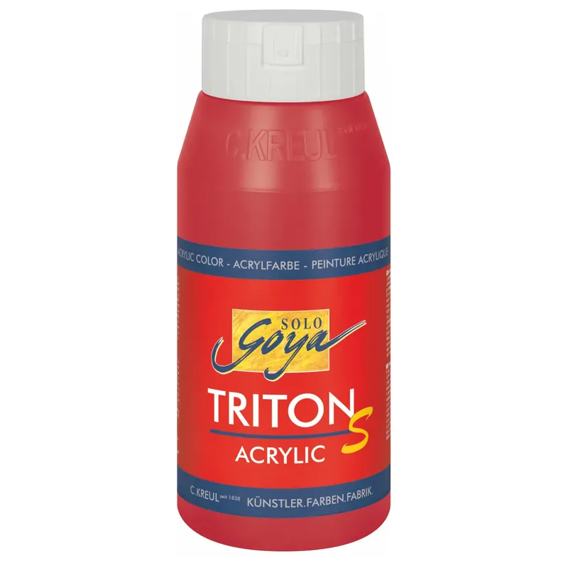 Angebot Solo Goya Triton S, Acrylfarbe mit Glanzeffekt, 750 ml, Karmin