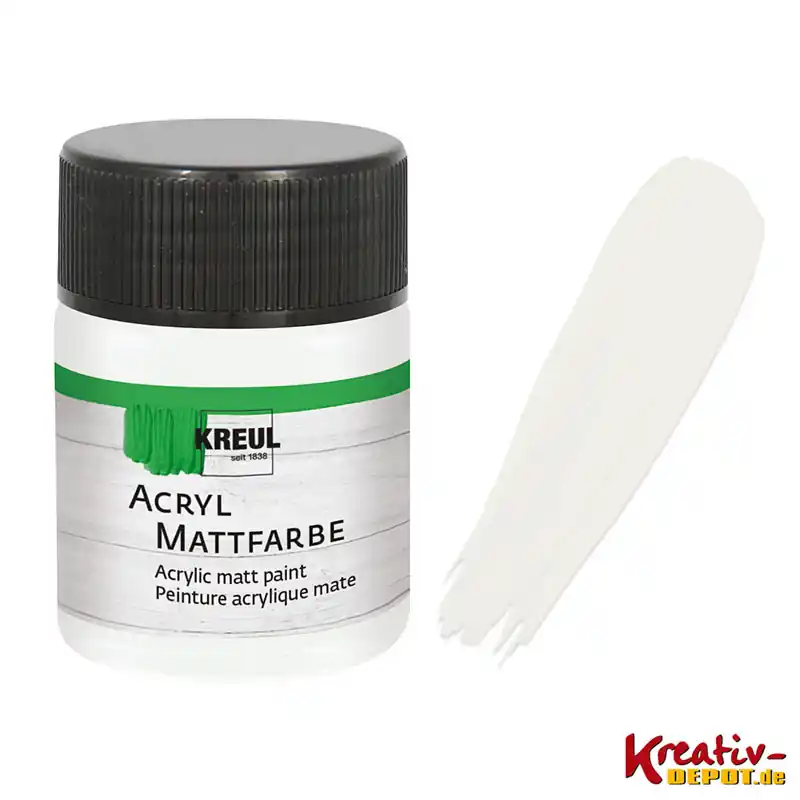 Angebot Kreul Acryl-Mattfarbe, 50 ml, Pastellweiß