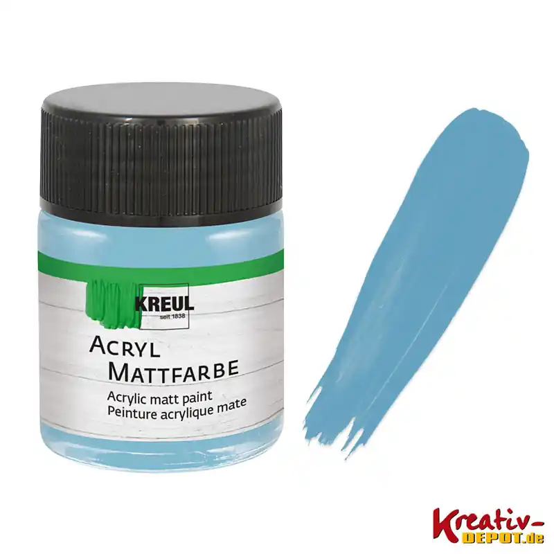 Weltweiter Versand Kreul Acryl-Mattfarbe, 50 ml, Bayrischblau