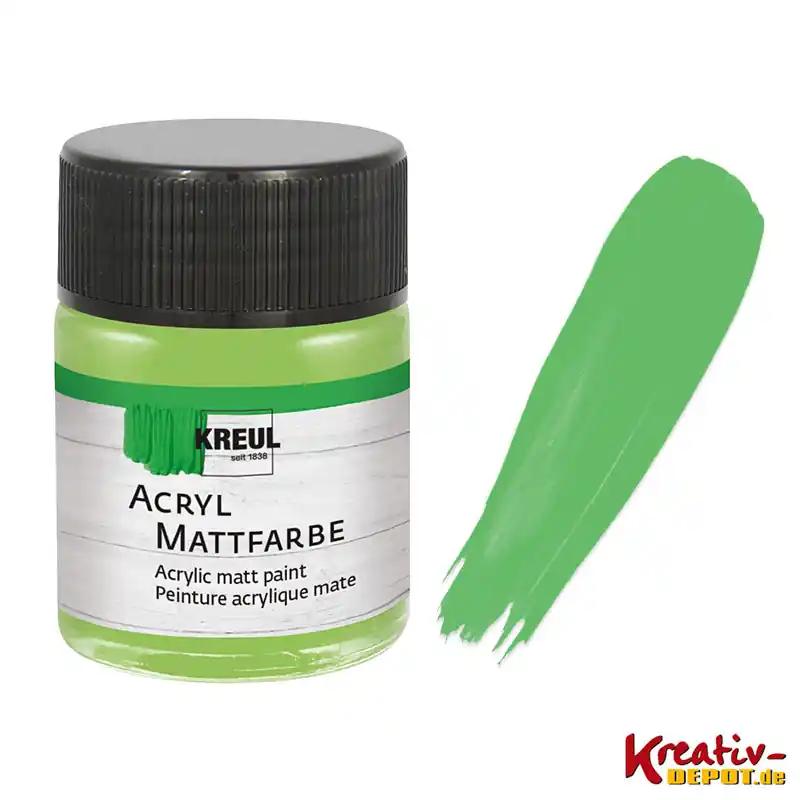 Ab Werk Kreul Acryl-Mattfarbe, 50 ml, Maigrün